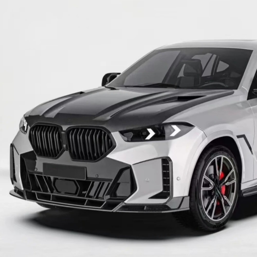 Dry Carbon Fiber Engine Hood air Kit for X6 G06 Upgrade PK Style, High-temperature Production Body Kit